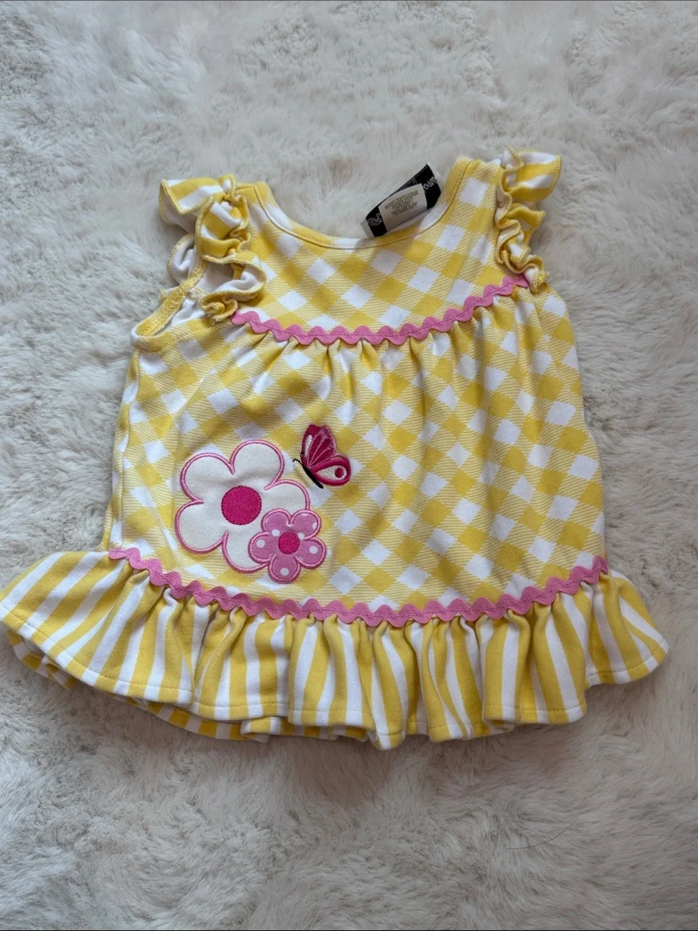 Rare Editions Girl Bundle | Size 3-6M | Tiered Dress Gingham set | Easter/Spring